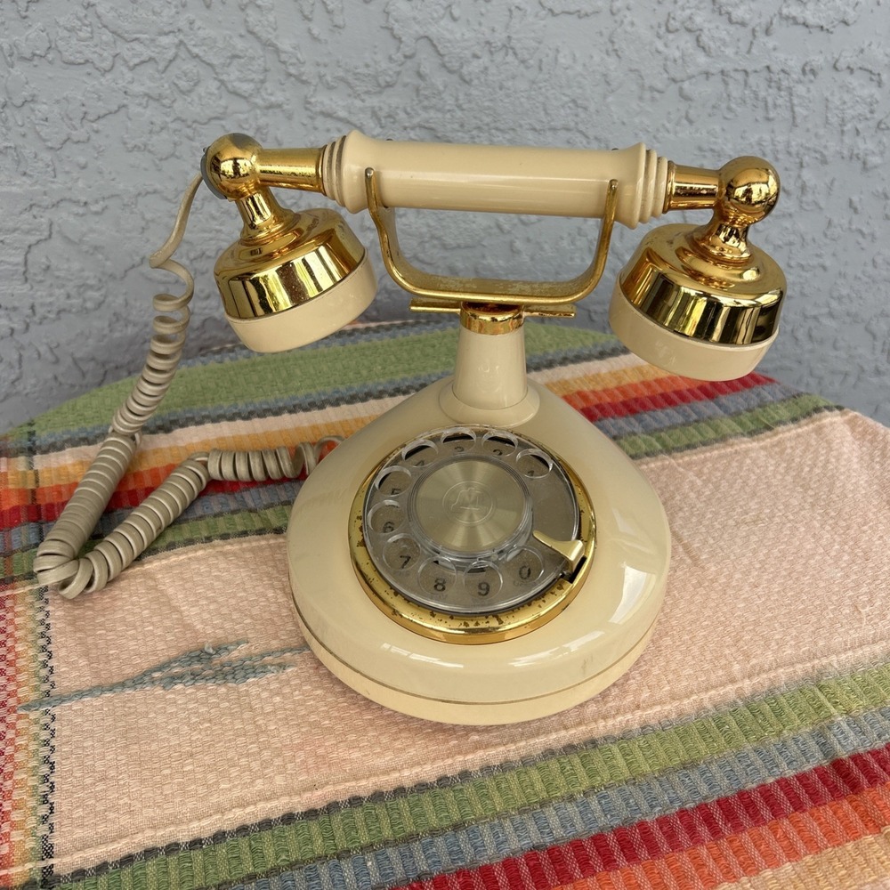 Vintage Western Electric Rotary Dial Desk Telephone Landline Hollywood Style